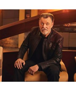 Star Trek Picard Season 3 Riker Leather Jacket Starfleet Costume Sale veste en cuir