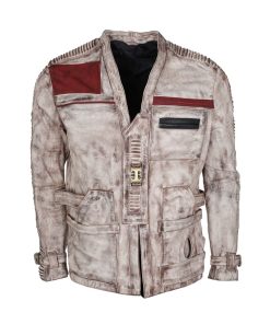 Star Wars The Force Awakens Finn Leather Jacket