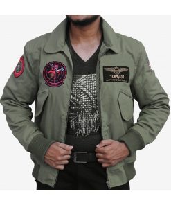 Tom Cruise Top Gun Maverick Flight Bomber Jacket Jet Pilot Jacket Men's