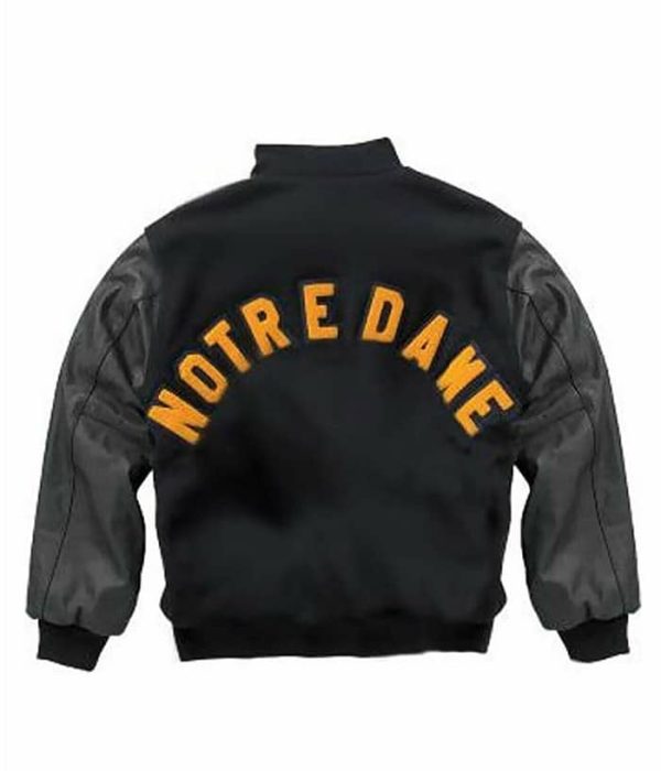 University Of Notre Dame Rudy Irish Bomber Jacket Black Friday Sale Winter