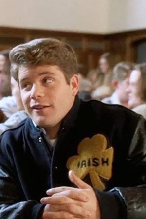 University Of Notre Dame Rudy Irish Bomber Jacket lederjacke herren veste en cuir