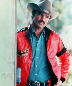 Vintage Celebrity Burt Reynolds Smokey and the Bandit Leather Jacket Biker on Sale Christmas Gifts for Him