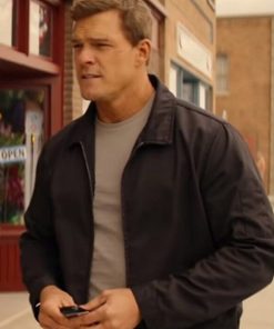 Alan Ritchson Jack Reacher Black Cotton Jacket Hot Sale