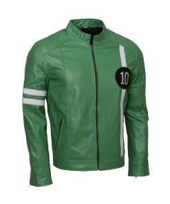 Alien Force Ben 10 Jacket Mens Leather Ryan Kelley Ben 10 Halloween Costume
