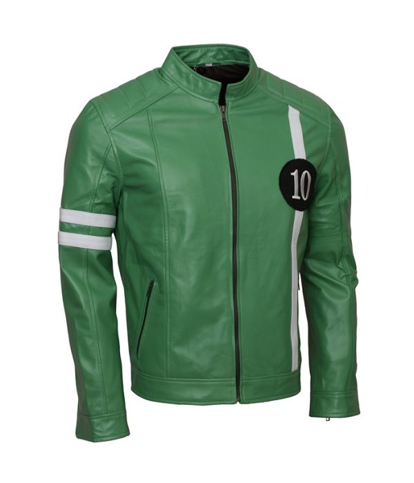 Alien Force Ben 10 Jacket Mens Leather Ryan Kelley Ben 10 Halloween Costume