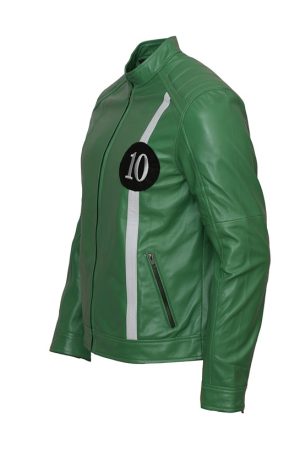 Alien Force Ben 10 Jacket Mens Leather Ryan Kelley Cosplay Costume
