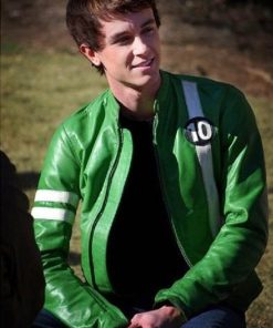 Alien Force Ben 10 Jacket Mens Leather Ryan Kelley Cosplay Costume Gifts for Him