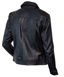 Dragon Ball Z Future Trunks Capsule Corp Black Leather Jacket Free Shipping