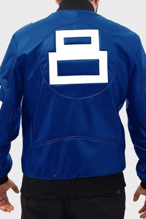 Game 8 Ball Pool Mens Bomber Leather Jacket