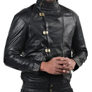 Men's Akira Kaneda Black Leather Biker Jacket veste en cuir