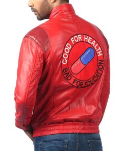 Men's Akira Kaneda Vintage Red Leather Jacket
