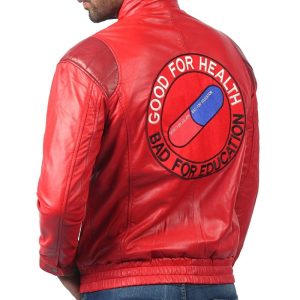 Men's Akira Kaneda Vintage Red Leather Jacket