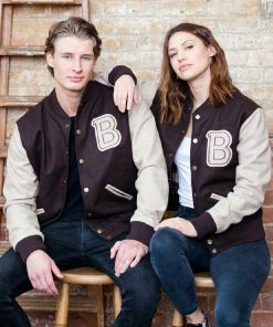 Payday 2 Hotline Miami Brown Bomber Varsity Jacket