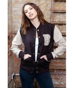 Payday 2 Hotline Miami Brown Bomber Varsity Jacket Womens Fashion Letterman Jacket