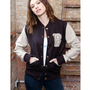 Payday 2 Hotline Miami Brown Bomber Varsity Jacket Womens Fashion Letterman Jacket