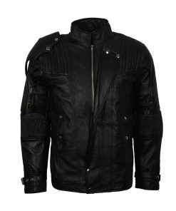 Peter Quill Guardians Of The Galaxy Leather Starlord Jacket Costume for Mens Gifts for Him