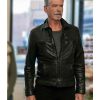 Pierce Brosnan The Outlaws Black Leather Biker Jacket