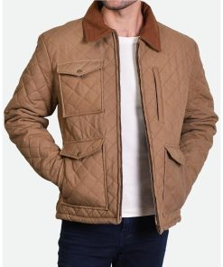 Yellowstone John Dutton Cowboy Brown Quilted Kevin Costner Jacket Hot Sale