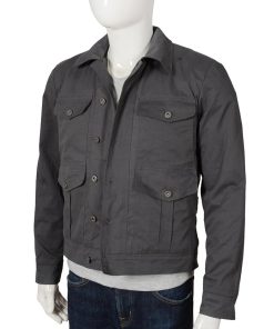Yellowstone Kevin Costner Gray Cotton John Dutton Jacket Black Friday Sale
