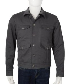 Yellowstone Kevin Costner Gray Cotton John Dutton Jacket Gifts for Him