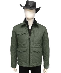 Yellowstone Season 5 Kevin Costner Cotton Quilted Jacket John Dutton