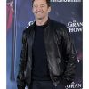 Hugh Jackman Black Leather Biker Jacket