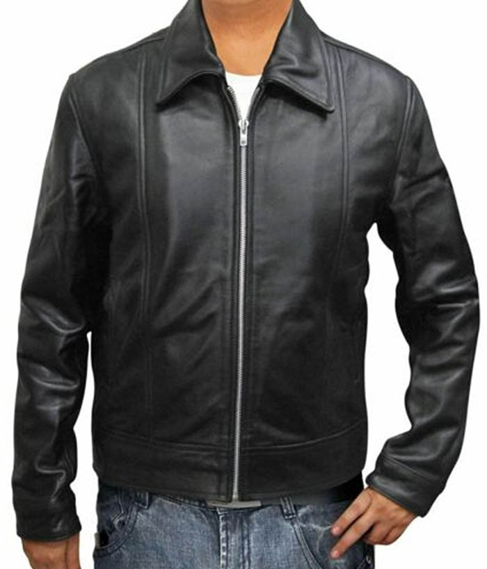 Men's Hank Moody TV Series Californication Leather Jacket Free Shipping