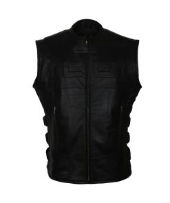 Mens Motorcycle Rider Icon Biker Black Leather Vest Hot Sale Halloween Easter Christmas Shop now