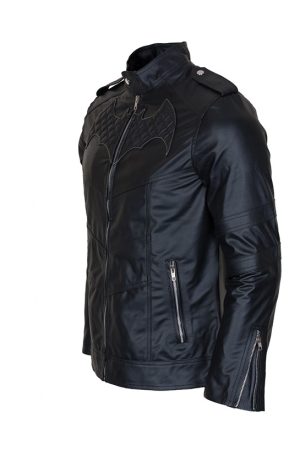 Batman Beyond Costume Mens Batman Black Leather Jacket Free Shipping UK USA Australia