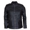 Batman Beyond Costume Mens Batman Black Leather Jacket Superhero Costume Bruce Wayne Jacket