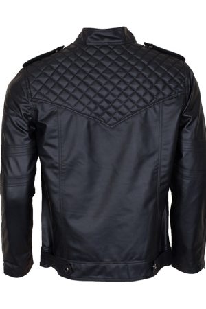 Batman Beyond Costume Mens Black Leather Jacket Shop now Batman Leather Jacket