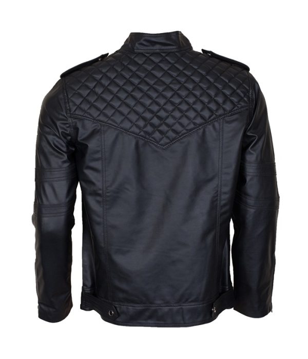 Batman Beyond Costume Mens Black Leather Jacket Shop now Batman Leather Jacket