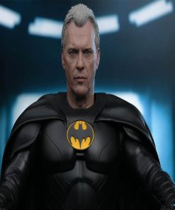 Michael Keaton Batman Black Leather Jacket Costume Hot Sale