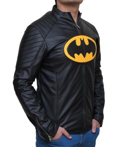 Michael Keaton Batman Black Leather Jacket Costume Shop Now