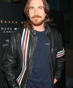 American Psycho Christian Bale Leather Jacket