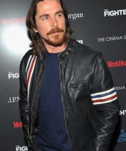 American Psycho Christian Bale Leather Jacket Free Shipping UK USA Canada