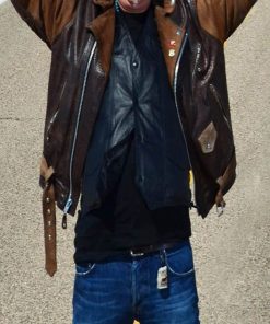 Billy Connolly Route 66 Biker Leather Jacket Winter Sale