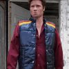 Brad Pitt Fight Club Blue Puffer Vest
