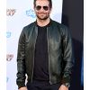 Bradley Cooper Green Bomber Leather Jacket