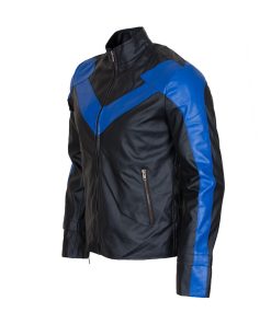 Dick Grayson Nightwing Leather Jacket Batman Costume Sale