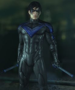 Dick Grayson Nightwing Leather Jacket Batman Costume