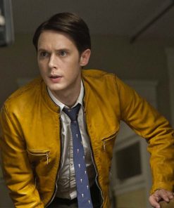 Dirk Gently's Holistic Detective Agency Yellow Leather Jacket lederjacke herren