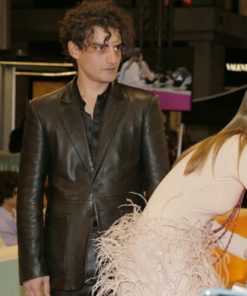 Etienne Baret Emily in Paris Premiere Leather Blazer Winter Sale Free Shipping