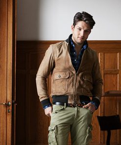 Freedom Of Speech Brown Suede Leather Jacket Winter Sale