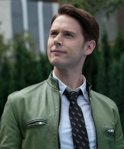 Holistic Detective Agency Dirk Gently Green Leather Jacket Gifts For Him