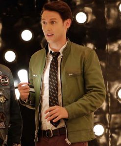 Holistic Detective Agency Dirk Gently Green Leather Jacket Halloween Costume Series