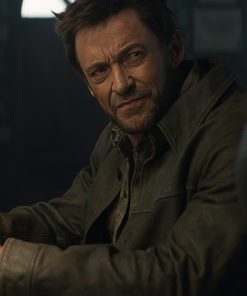 Hugh Jackman Deadpool and Wolverine Brown Leather Jacket