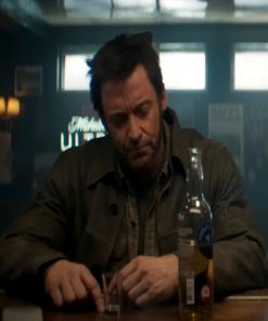 Hugh Jackman Deadpool and Wolverine Brown Leather Jacket Free Shipping UK USA Canada