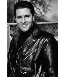 King Of Rock Elvis Presley Brando Leather Jacket Shop now