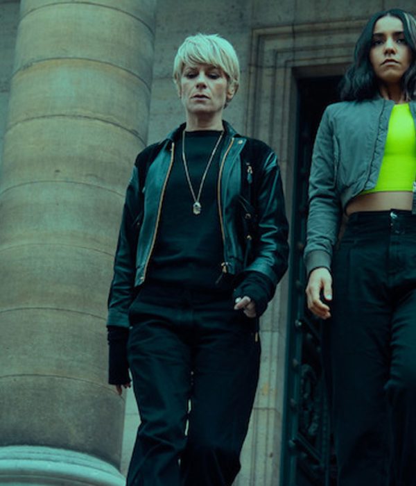 Marina Fois Furies 2024 Black Leather Jacket